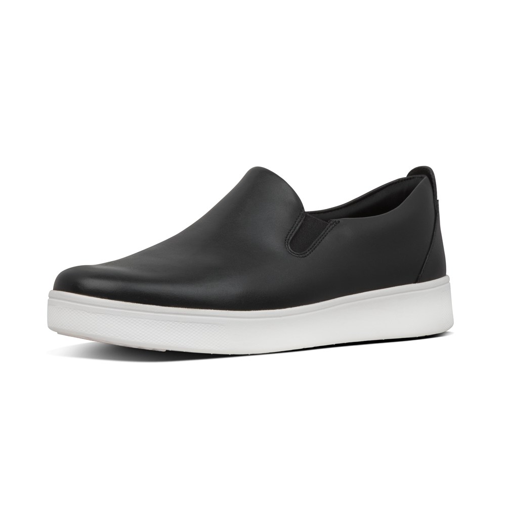 Fitflop Womens Slip-on Black - Rally Sneakers - AG4975218